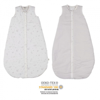 Спальный мешок Voksi Sleepsack 0-6 мес без молнии в области ножек — Grey Star
