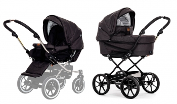 Коляска 2 в 1 Emmaljunga Edge Duo Combi Lounge (шасси City Black) — Black