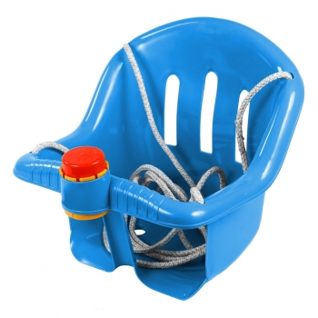 Качели с барьером безопасности RT, с клаксоном — синие