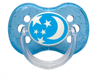 Пустышка Canpol Nature круглая силикон (6-18 мес.) — голубой
