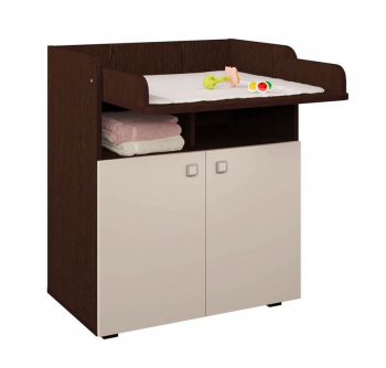 Пеленальный комод Фея 1280 — Венге/Бежевый