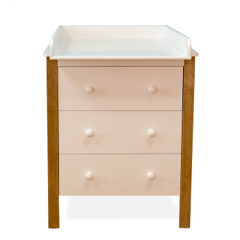 Пеленальный комод Можга (Красная Звезда) С430 — Белый с медовыми ножками