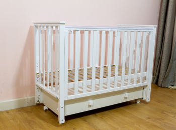 Детская кроватка Красная звезда (Можга) Жанна С 811 (маятник) — Белый