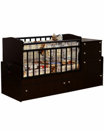 Кровать-трансформер Daka Baby Укачай-ка 05 — венге