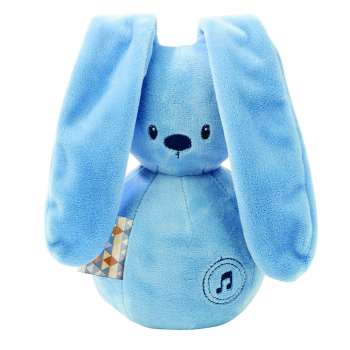 Мягкая музыкальная игрушка Nattou Soft Toy Lapidou Кролик — jeans 878821