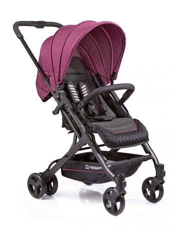 Прогулочная коляска Gesslein S8 —  SPORT BLACK BEERE MELIERT С