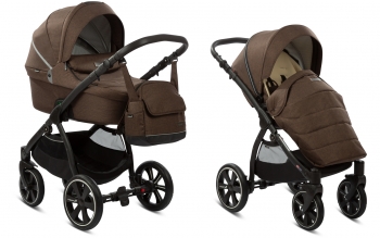 Коляска 2 в 1 Noordi Fjordi Sport — Chocolade 811 (с термолюлькой)