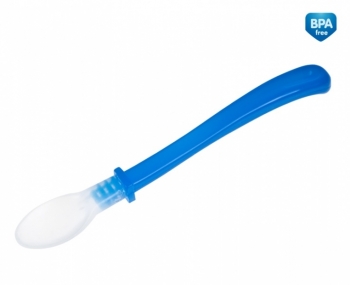 Ложка для кормления мягкая Canpol арт. 21/488, 4+ мес. — синий