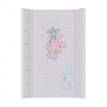 Пеленальный матрасик Ceba Baby Comfort 70 см без изголовья на кровать 120x60 см W-203 — Bunnies grey