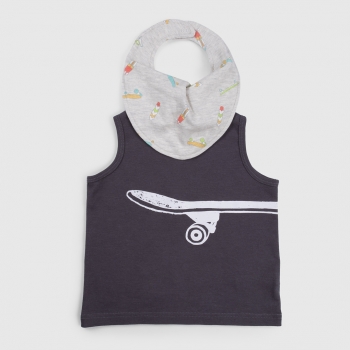 Набор для мальчиков Happy Baby (майка и нагрудный фартук) 88004