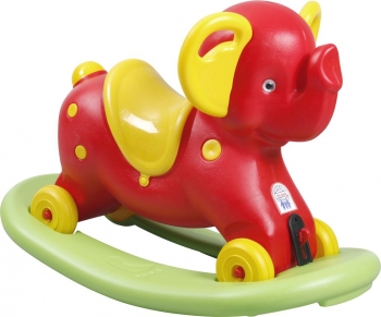 Каталка-качалка Pilsan "Слон" — красный