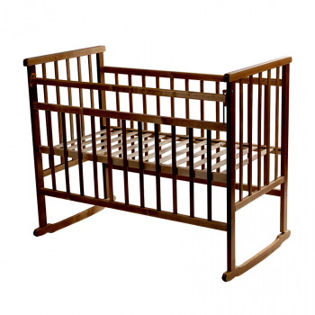 Детская кроватка Мой Малыш 02 (качалка) — Темный