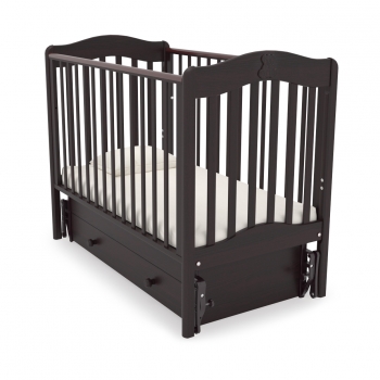 Детская кроватка Gandilyan (Гандылян) Ванечка маятник — Махагон