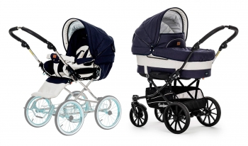 Коляска 2 в 1 Emmaljunga Mondial De Luxe (шасси Duo S Competition) — Navy