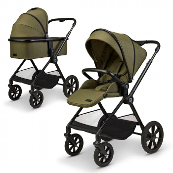 Коляска 2 в 1 Moon Clicc — moss green/melange 