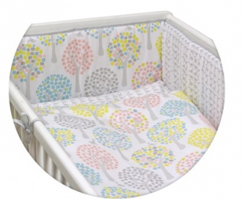 Постельное бельё Ceba Baby с принтом 3 предмета — Magic Tree Pink Lux