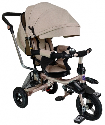 Велосипед детский трехколёсный Farfello TSTX012 — лён хаки