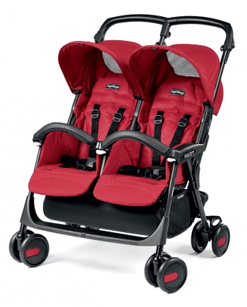 Коляска для двойни Peg Perego Aria Shopper Twin — Mod Red