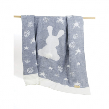 Плед Ma Licorne Lapin — Brune (Сумерки) 100х100см