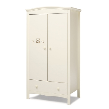 Шкаф двустворчатый Erbesi Jolie — слоновая кость