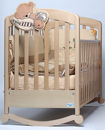 Детская кроватка-качалка Baby Italia Leo — Натуральный (Naturale)