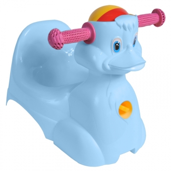 Горшок-игрушка Little Angel "Уточка" — голубой пастельный