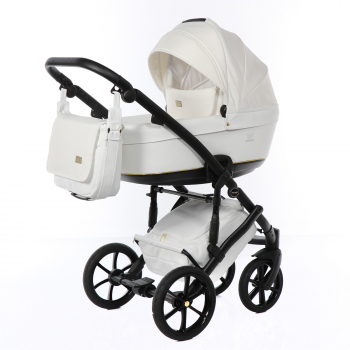 Коляска 2 в 1 TAKO CORONA — TC-04 белый/узор золото