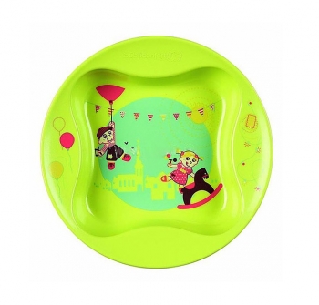 Тарелка Bebe Confort в форме лаврового листа — зеленый