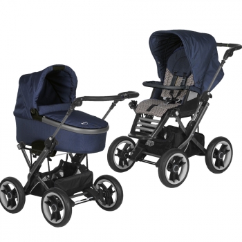 Коляска 2 в 1 Teutonia Mistral Primus V4 (шасси Graphite) — 6025-6070 Atlantic