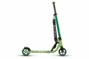 Самокат SCOOL flax 8.1 — Зелено-желтый