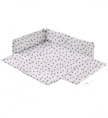 Мягкий бампер для манежа Geuther Ameli — цвет 138 (горох)