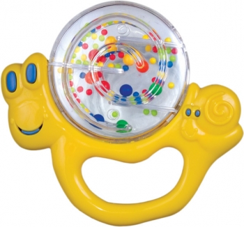 Погремушка Canpol Улитка/бабочка, 0+ мес., арт. 2/874, улитка — желтый
