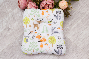 Подушки для малыша Amarobaby для кормления и сна зверята — белый/зеленый