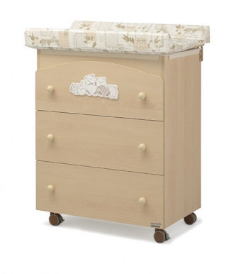 Пеленальный комод с ванночкой Erbesi Tippy — Natural (натуральный)