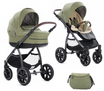 Коляска 2 в 1 Noordi Fjordi Sport Melange — Olive Melange 896