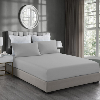 Трикотажная простыня на резинке 160х200х20 — Графит