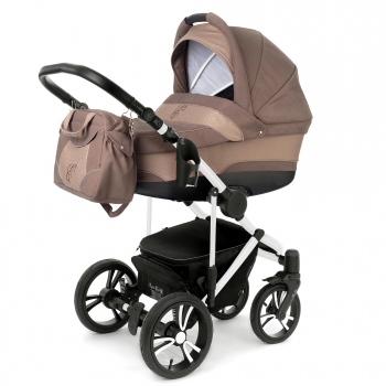 Коляска для новорожденных Esspero Magic Pro (шасси White) — Coffee