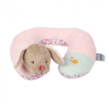 Игрушка мягкая Nattou Подголовник Neck pillow Iris & Lali — Собачка 631211