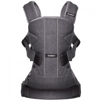 Многофункциональный рюкзак-кенгуру BabyBjorn One Cotton — Серый деним