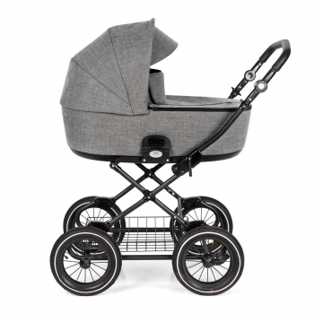 Коляска для новорожденных Roan Bass Next Classic, d12 — Titanium