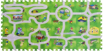 Коврик-пазл 12" с дорогами - NT Funkids "Город-1" — 01