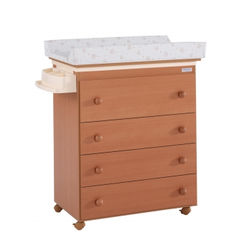 Пеленальный комод Micuna B-947 — Natural/Beige bears and hearts