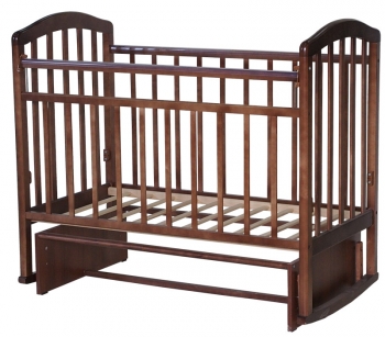 Детская кроватка Farfello "Алита" (3) а/с — орех