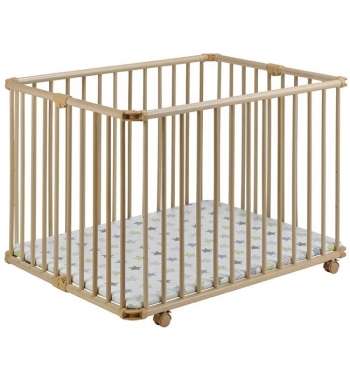 Детский манеж-кроватка Geuther Lucilee 94,5х102 — натуральный 32