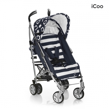 Коляска-трость iCoo Pluto — stripe navy