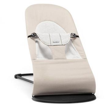 Детский шезлонг BabyBjorn Balance Soft — Бежевый с серым