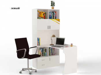 Стол-стеллаж ABC-KING Champion — левый (белый)