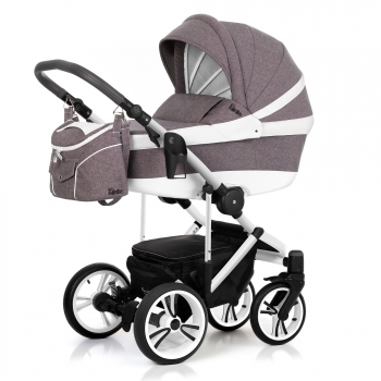 Коляска для новорожденных Esspero Denim (шасси Magic Pro White) — Brown