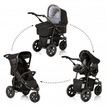 Коляска 3 в 1 Hauck Viper Trioset — caviar grey