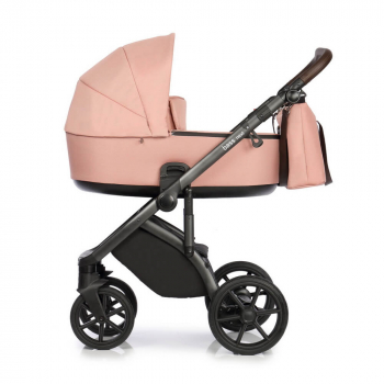 Коляска 3 в 1 Roan Bass Next — Rosy Mood/Black/руч.Тем.коричневый